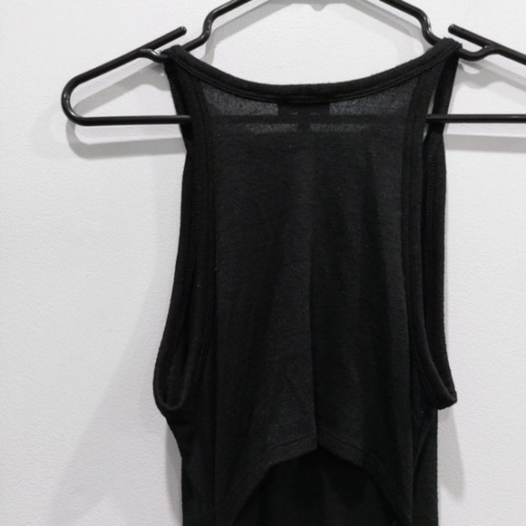 ARITZIA Wilfred Free Yasmin Black Bodycon Cut-out Tank Dress Size XXS - Picture 6 of 9